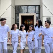 college students at university